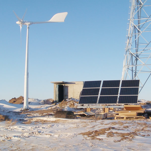 Wind solar hybrid system
